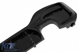 Diffuseur arrière Double Sortie pour BMW Série 1 F20 F21 LCI 2015-2019 Noir brillant-image-6083506