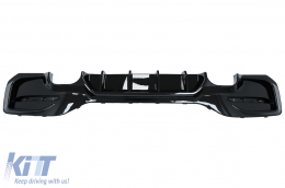 Diffuseur arrière Double Sortie pour BMW Série 1 F20 F21 LCI 2015-2019 Noir brillant-image-6083508