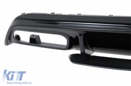 Diffuseur arrière Embouts D'échappement pour Mercedes W176 13-18 A45 Facelift Look-image-6047425
