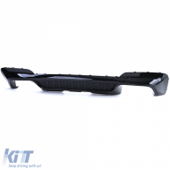 Diffuseur arrière performance brillant avec sorties noires adapté pour BMW X3 G01-image-6198230