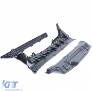 Diffuseur arrière performance brillant avec sorties noires adapté pour BMW X3 G01-image-6198239