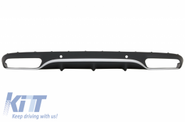 Diffuseur arrière pour Mercedes Classe C C205 A205 Coupé Cabriolet 14-19 C63 Look-image-6032860