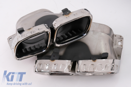 Diffuseur Arrière pour Mercedes E W213 Facelift Berline 20+ E63 Design Noir Brillant-image-6085509