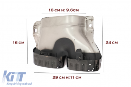 Diffuseur Arrière pour Mercedes E W213 Facelift Berline 20+ E63 Design Noir Brillant-image-6100532