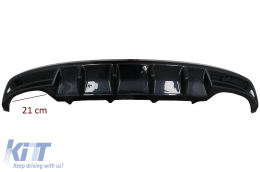 Diffuseur arrière pour Skoda Octavia III 5E Berline Wagon 2013-2019 Noir brillant-image-6089821