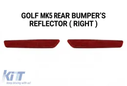 image-14-Diffuseur arrière réflecteur droit adapté pour Golf 5 R32 / 2003-2009