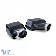 Diffuseur arrière + sorties d'échappement 550 Performance noir brillant adapté pour BMW F10 F11 535-image-6198051
