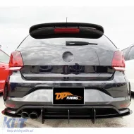 image-78-Diffuseur arrière + splitter adapté pour Polo Mk5 Max GTI en plastique noir mat / 2009-2017