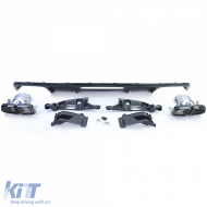 Diffuseur arrière sport avec sorties noires adapté pour Mercedes CLS C218 Facelift 14-18-image-6257796