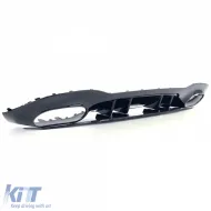 Diffuseur arrière sport avec sorties noires adapté pour Mercedes Classe A V177 19-25-image-6259224