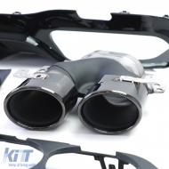 Diffuseur arrière sport avec sorties d'échappement noires adapté pour Mercedes E-Class W213 Sedan à partir de 16-image-6192083