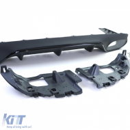 Diffuseur arrière sport avec sorties d'échappement noires adapté pour Mercedes E-Class C238 Coupe Cabriolet-image-6209797