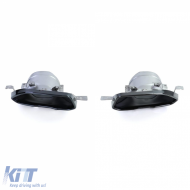 Diffuseur arrière sport brillant + sorties d'échappement look 440 adapté pour BMW Série 4 G22 G23 420 430-image-6207339