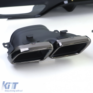 Diffuseur arrière sport + doubles sorties d'échappement noires pour Mercedes GLE Coupe C292-image-6201077