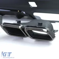 Diffuseur arrière sport + doubles sorties d'échappement noires pour Mercedes GLE Coupe C292-image-6201078
