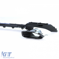 Diffuseur arrière sport en gloss + sorties d'échappement look 340 adapté pour BMW Série 3 G20 G21 320 330-image-6198840