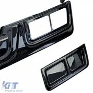 Diffuseur arrière sport en noir brillant adapté pour Ford Tourneo Transit Custom à partir de 2023-image-6194747