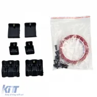 Diffuseur arrière sport en noir brillant adapté pour Ford Tourneo Transit Custom à partir de 2023-image-6194750