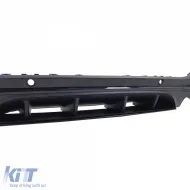 Diffuseur arrière sport + sorties d'échappement noires adaptées pour Mercedes GLC X253 19-22 facelift-image-6257822