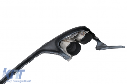 Diffuseur becquet arrière Double Sortie pour Audi Q8 S-Line 2018-2023 Noir Conseils-image-6087482