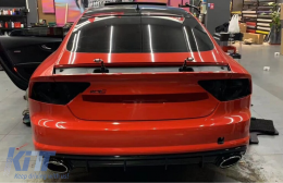 Diffuseur Échappement Conseils pour Audi A7 4G Facelift 2015+ RS7 Look seul pour S7 S-Line-image-6164919