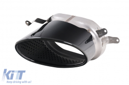 Diffuseur Échappement Conseils pour Audi A7 4G Facelift 2015+ RS7 Look seul pour S7 S-Line-image-6276082