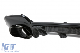 Diffuseur Échappement Conseils pour BMW 3 G20 G28 Sedan G21 Touring 19+ M340i M Look Noir-image-6094351