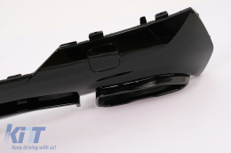 Diffuseur Échappement Conseils pour BMW Série 4 G22 G23 M Sport 2020+ M440i Design Noir-image-6094263