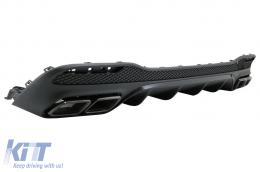 Diffuseur Échappement Conseils pour Mercedes GLE W166 SUV Sport Line 2015-2018 Night Package-image-6078235