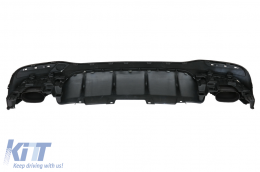 Diffuseur Échappement Conseils pour Mercedes GLE W166 SUV Sport Line 2015-2018 Night Package-image-6078236