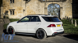 Diffuseur Échappement Conseils pour Mercedes GLE W166 SUV Sport Line 2015-2018 Night Package-image-6078248