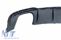 Diffuseur Échappement Noir pour AUDI A3 8V Facelift 2016-2019 S3 Look seul pour S-Line-image-6077860
