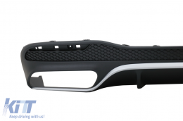 Diffuseur Conseils d'échappement pour Mercedes GLS X166 SUV Facelift 09.2015-2019 GLS63 Look-image-6075337