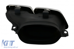 Diffuseur Conseils d'échappement pour Mercedes GLS X166 SUV Facelift 09.2015-2019 GLS63 Look-image-6075344