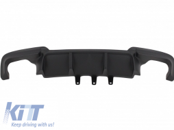 Diffuseur d'air à double sortie pour BMW 5 F10 F11 11-17 M Sport embouts de silencieux noir-image-6022139