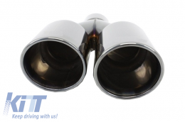 Diffuseur d'air à double sortie pour BMW 5 F10 F11 11-17 M Sport embouts de silencieux noir-image-6022146