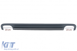 Diffuseur d'air pare-chocs arrière pour AUDI A7 4G Non-Facelift 10-14 S7 Design--image-6069731