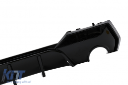 Diffuseur d'air Pare-chocs pour BMW Série 4 G22 G23 M Sport 2020+ Noir brillant-image-6105531