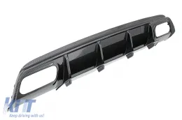 Diffuseur d'air Pare-chocs pour Mercedes A W176 13-18 A45 Design Carbone Film-image-6227532
