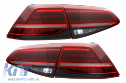 Diffuseur d'air Pare-chocs pour VW Golf 7.5 VII 17+ LED Feux Exhaust GTI Look-image-6052649