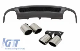 image-64-Diffuseur d'air pour AUDI A4 B8 Facelift Limo Avant 12-15 Conseils S-Line Look