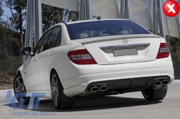 Diffuseur d'air pour Mercedes Classe C W204 Limo 12-14 Embouts AMG Sport Line-image-6074284