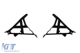 Diffuseur de type A45 avec embouts noirs adapté pour pare-chocs A Design sur Mercedes Classe A W177 après 2018 -oo--oo--image-6148237