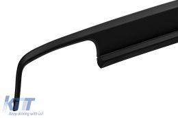 Diffuseur de type E63 avec embouts chromés adapté au pare-chocs arrière A Design de la Mercedes E-Class W212 2009-2014 -oo--oo--image-6148432