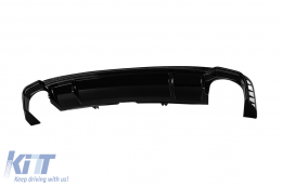 Diffuseur de type RS5 avec embouts chromés adapté au pare-chocs arrière S-line sur Audi A5 Sportback, Coupe, Cabrio 2016-2020 -O--O--image-6148396