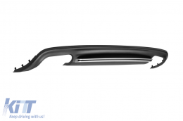 Diffuseur de type S5 adapté au pare-chocs arrière standard de l'Audi A5 Sportback 2012-2015 -oo--oo-, avec finition gris mat-image-6163631
