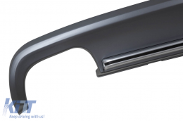 Diffuseur de type S5 avec embouts chromés adapté au pare-chocs arrière standard de l'Audi A5 coupé, cabriolet, 2 portes 2012-2016 -oo--oo--image-6148373