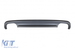 Diffuseur de type S5 avec embouts chromés adapté au pare-chocs arrière standard de l'Audi A5 Sportback 2012-2015 -oo--oo--image-6148386