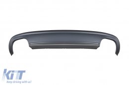 Diffuseur de type S5 avec embouts chromés adapté au pare-chocs arrière standard de l'Audi A5 Sportback 2012-2015 -oo--oo--image-6148389