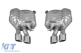 Diffuseur de type S8 avec échappements adapté au pare-chocs arrière de l'Audi A8 2015-2017 -oo--oo--image-6148421